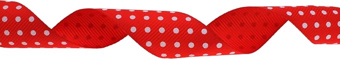 Polka Dot Grosgrain Ribbon 25 Yard Each Roll 100% Polyester - Image 2
