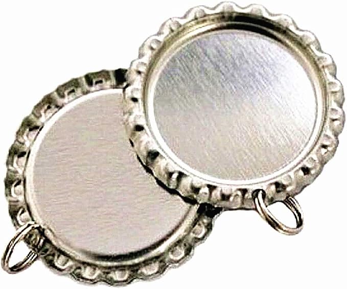 Silver Color Flat Bottle Caps by IGOGO