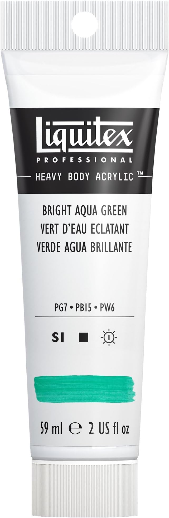 Liquitex Professional Heavy Body Acrylic Paint, 2-oz Tube, Bright Aqua Green by Liquitex