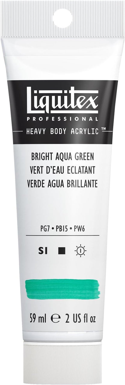 Liquitex Professional Heavy Body Acrylic Paint, 2-oz Tube, Bright Aqua Green by Liquitex