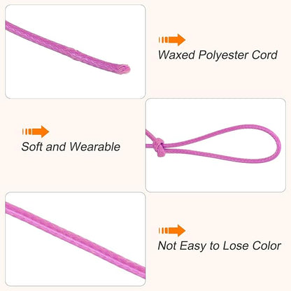 MECCANIXITY Waxed Cord 2.5mm Waxed Polyester Cord 87 Yard Wax String - Image 3