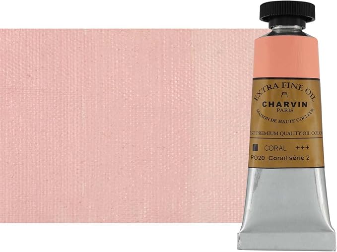 Charvin Extra Fine Oil Paint, Coral 20 mL - Image 2