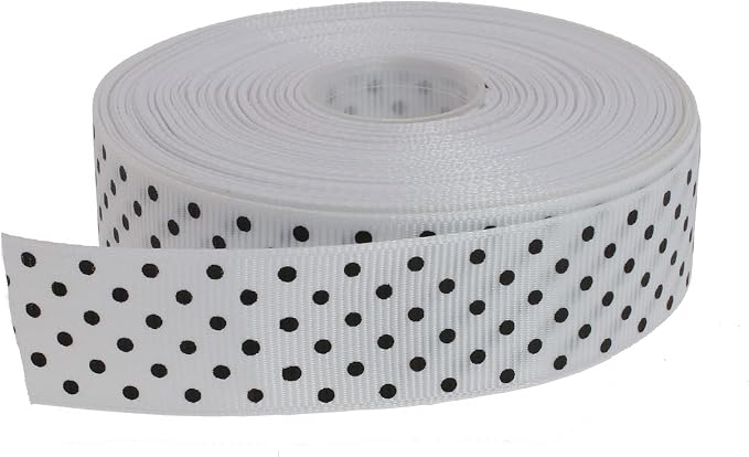Polka Dot Grosgrain Ribbon 25 Yard Each Roll 100% Polyester by Unknown