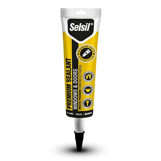 Selsil Siliconized Super Acrylic Latex Sealant, Indoor & Outdoor Paintable Caulk by SELSIL