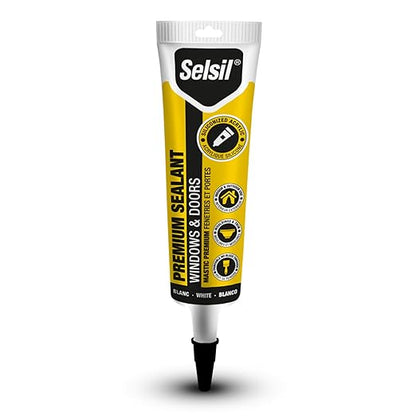 Selsil Siliconized Super Acrylic Latex Sealant, Indoor & Outdoor Paintable Caulk by SELSIL