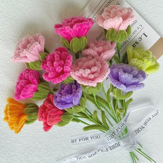 100 Pieces Pipe Cleaners Chenille Stem, Pastel Candy Color Pipe Cleaners Set - Image 3