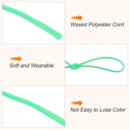 MECCANIXITY Waxed Cord 1.5mm Waxed Polyester Cord 175 Yard Wax String - Image 3