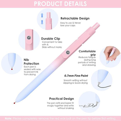 Gel Pens, Quick Dry Pens For Journaling, Teacher Work Desk Accessories Office - Image 3