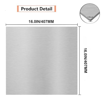 6061 T651 Aluminum Sheet Metal 16 x 16 x 1/8 Inch Flat Plain Aluminum Plate - Image 2