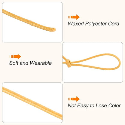 MECCANIXITY Waxed Cord 2mm Waxed Polyester Cord 98 Yard Wax String - Image 3