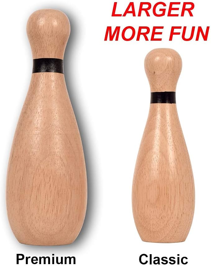 NI-ROU Outdoor Giant Lawn Bowling Games Rubber Wooden Lawn Set Fun Sports Games - Image 3