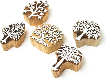 Wooden Printing Stamps Indian Design by Hashcart