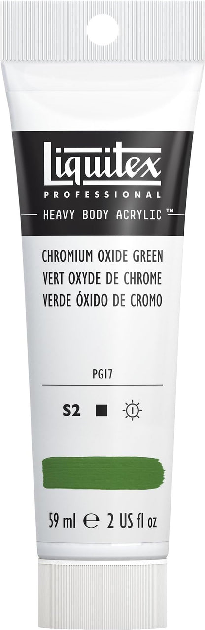 Liquitex Professional Heavy Body Acrylic Paint, 2-oz Tube, Chromium Oxide Green by Liquitex