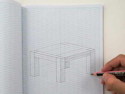 KOALA TOOLS | Isometric Graph Paper Notebook | 7.5" x 9.75", 60 pp. - Image 4