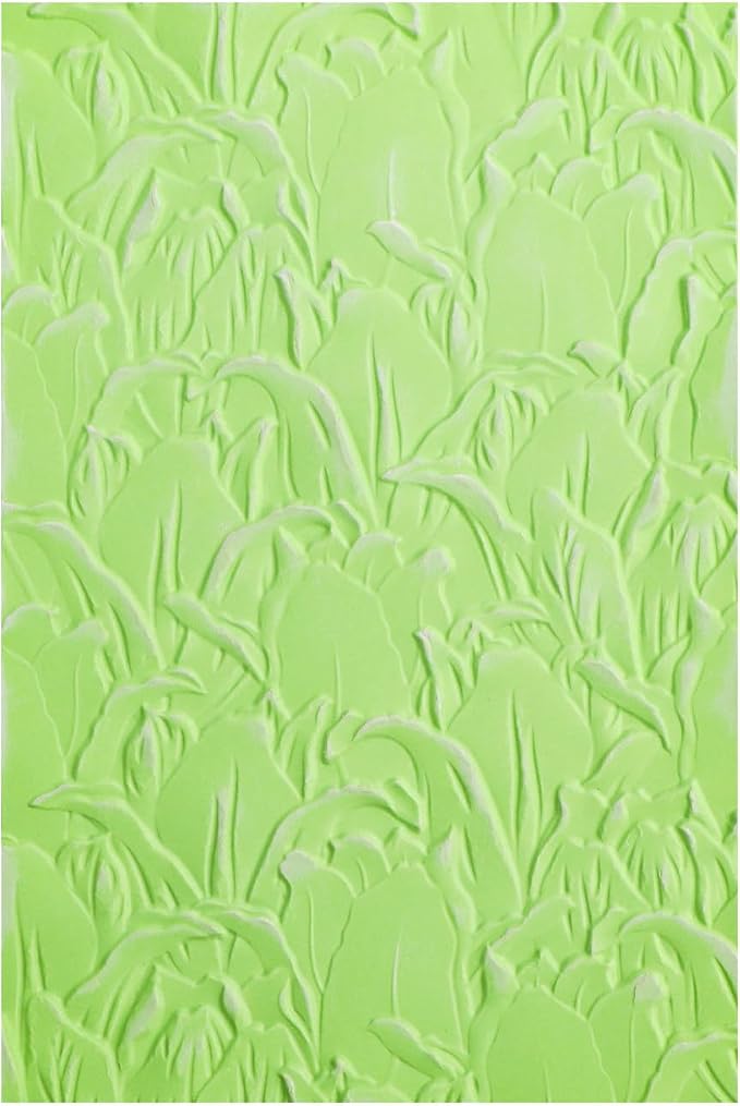 BAOFALI 3D Embossing Folder for Card Making, Leaves Plastic Texture Fades by BAOFALI