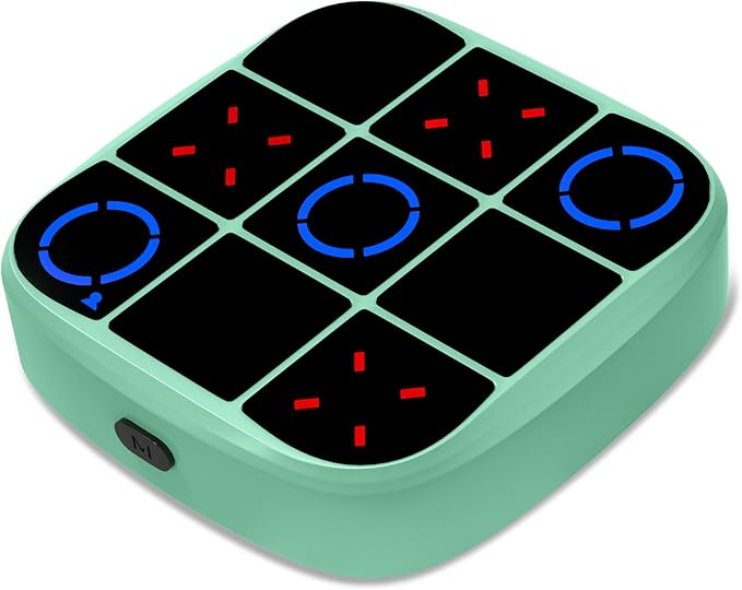 Tic-Tac-Toe Bolt Game, 4-in-1 Handheld Puzzle Games Console, Electronic by KOQQQ