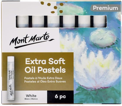 Mont Marte Extra Soft Oil Pastels White Premium 6pc, Versatile Art Pastels - Image 6