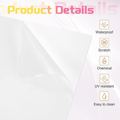 uxcell 4Pcs Acrylic Sheets 8x8 Inch Acrylic Panel 1/8 Inch-3mm Plastic Board - Image 3