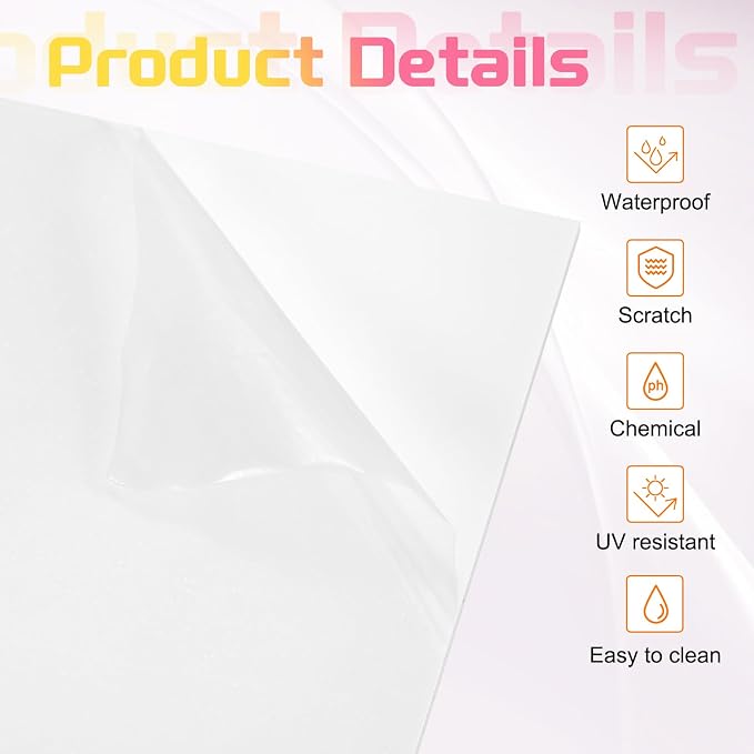 uxcell 3Pcs Acrylic Sheets 8x8 Inch Acrylic Panel 1/8 Inch-3mm Plastic Board - Image 3