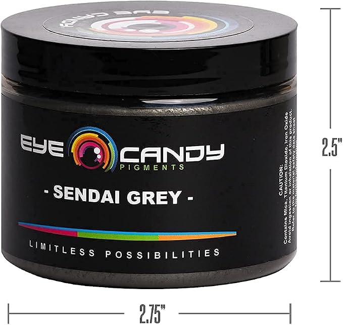 Eye Candy Pigments Premium Grey Mica Powder - Image 8