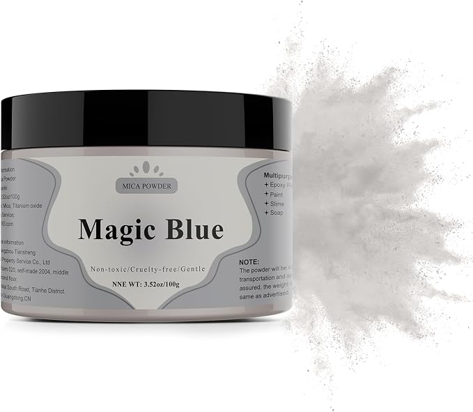 Mica Powder - 100g Mica Powder for Epoxy Resin - Metallic Color Pigment for by Yipoyilo