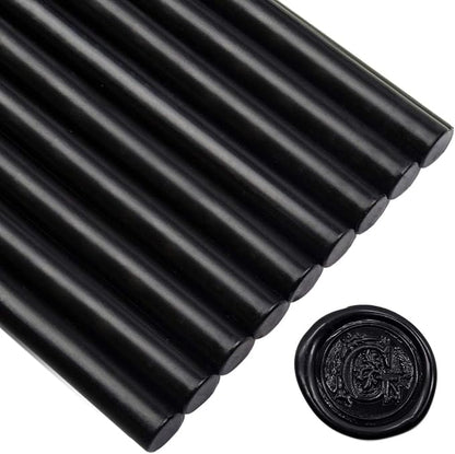 Black Large Sealing Wax Sticks for Hot Melting Glue Gun by TELOSMA