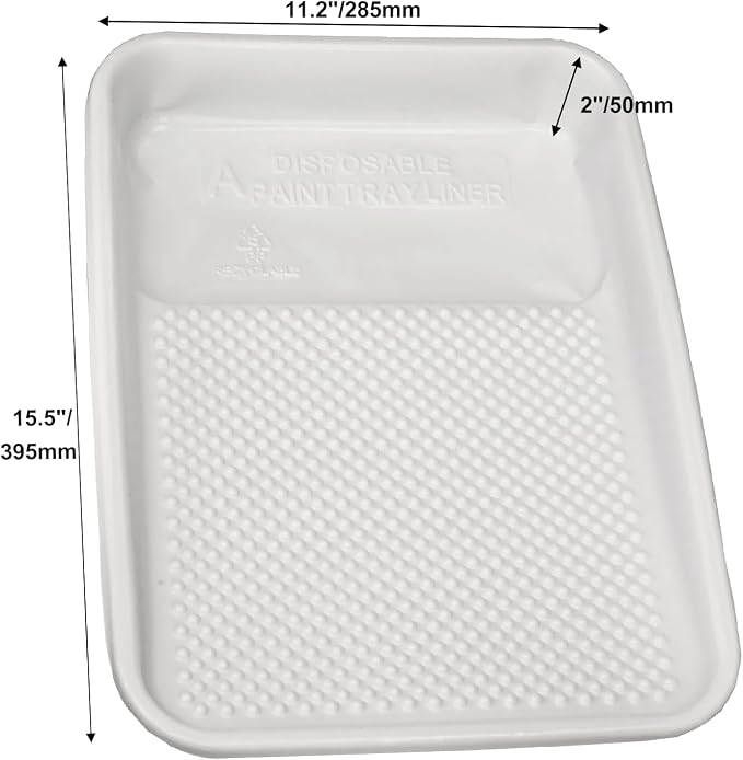 Great Andrew Paint Tray Liners 9 Inch, 13 Pack Disposable Paint Roller Tray - Image 2