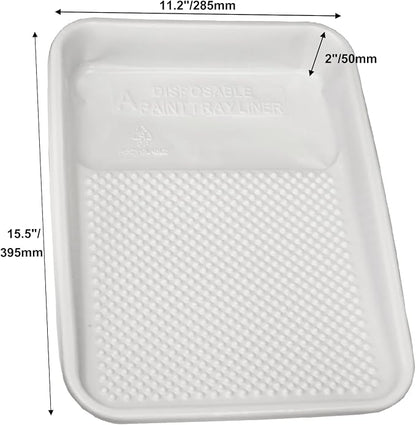 Great Andrew Paint Tray Liners 9 Inch, 13 Pack Disposable Paint Roller Tray - Image 2