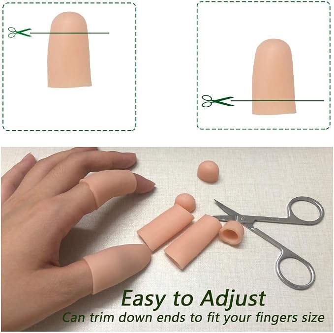 Gel Finger Protectors Finger Caps Silicone Fingertips Protection - Image 6