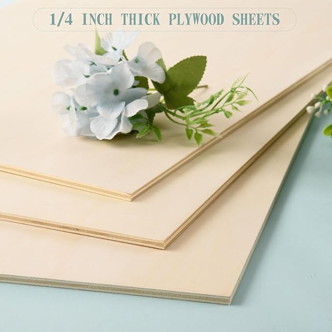 12 Pack 12 x 16 x 1/4 Inch-6mm Thick Basswood Sheets - Image 6