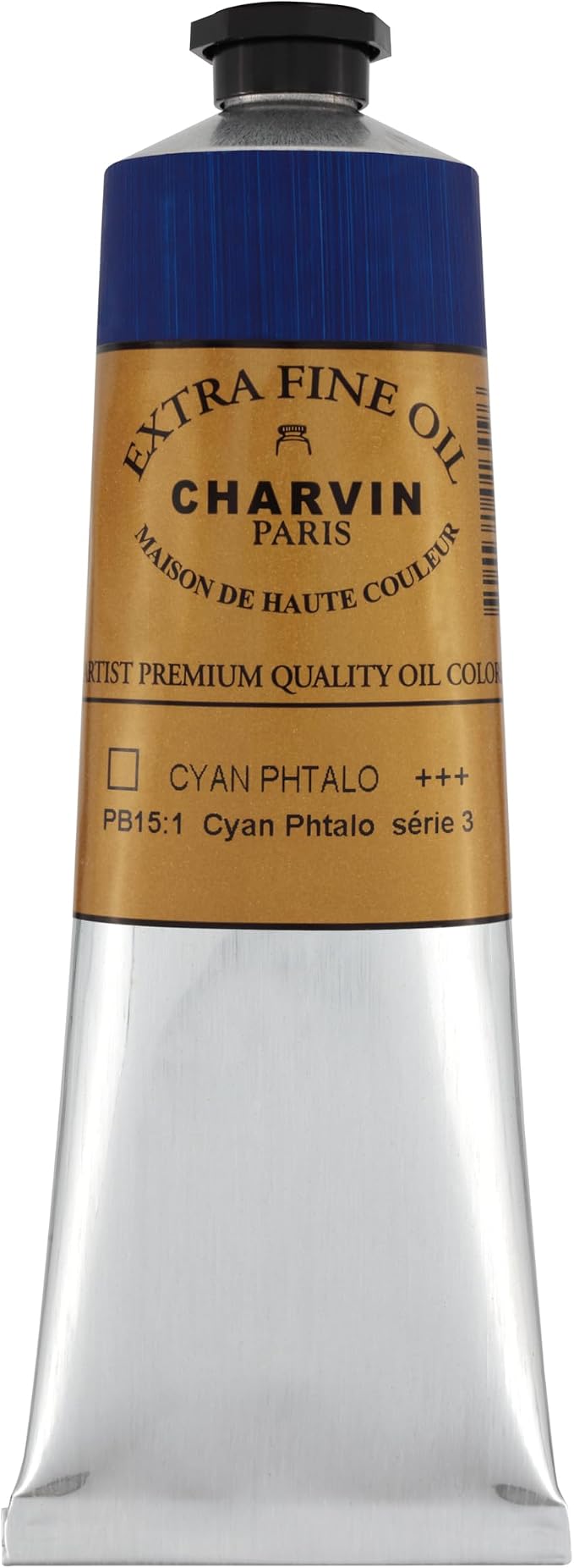 Charvin Extra Fine Oil Paint, Phthalo Cyan 150 ml - Image 2
