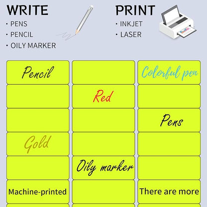 STARLIBOO 1" x 2-5/8" Address Labels- Neon Color Fluorescent Mailing Labels - Image 4