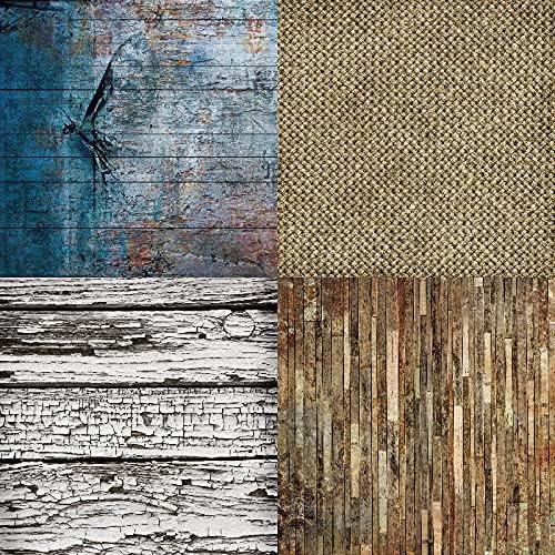 DESEACO Scrapbook Paper Pad 6x6 Wood Background Paper, Single-Sided Decopodge - Image 2