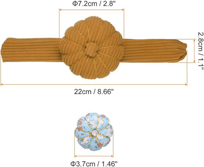 HARFINGTON Wrist Pin Cushions, Sewing Needle Pin Cushion Adjustable Strap - Image 2