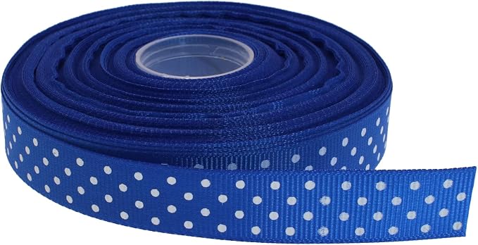 Polka Dot Grosgrain Ribbon 25 Yard Each Roll 100% Polyester by Unknown