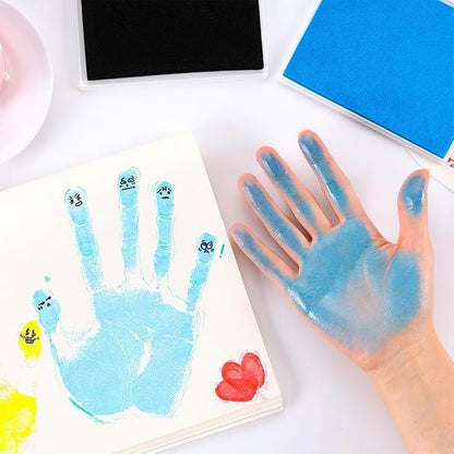 GTLZLZ Large Ink Pad for Rubber Stamps, Fingerprint Ink Pad for Paper, - Image 6