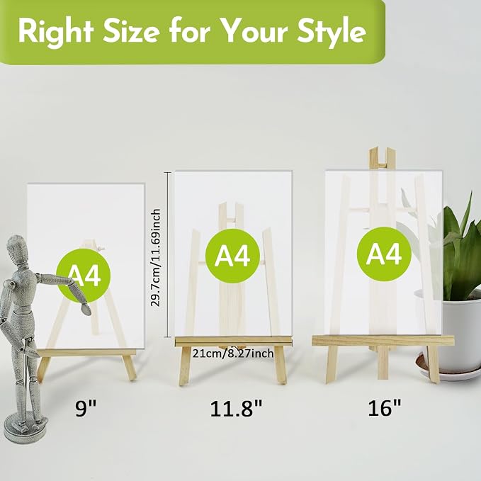 CONDA 8 Pack 16" Tabletop Display Easel, Portable A-Frame Tripod Display Easel - Image 8