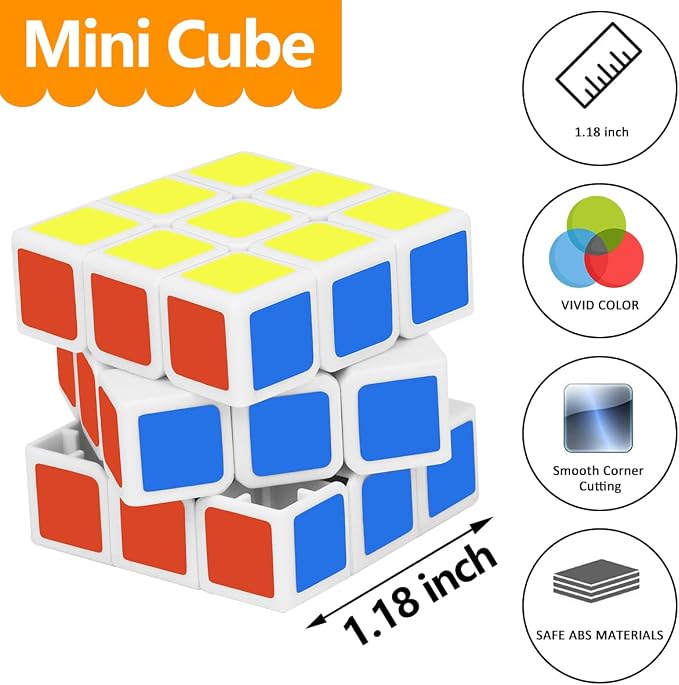 Mini Cube Puzzle Party Favors for Kids: 28 Pack 1.18in 3x3 Magic Cube School - Image 2