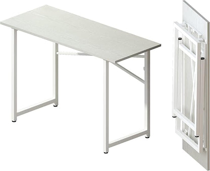 Folding Desk 47 inch No Assembly Required Home Office Table, Writing Gaming by Lutown-TeenHome
