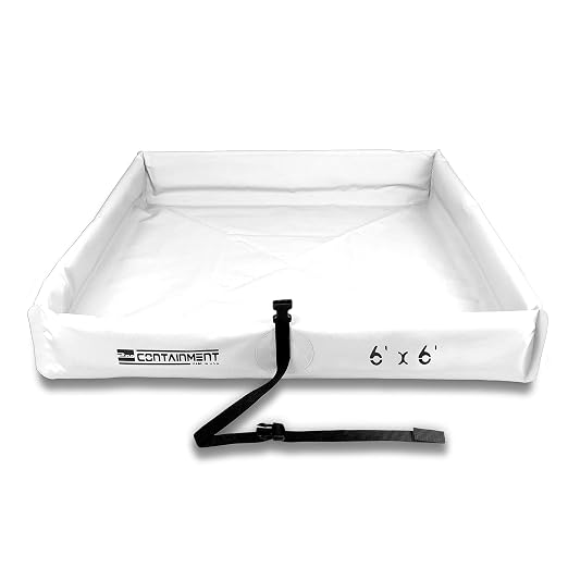 Duck Pond - 6’ x 6' - White by SecondaryContainmentBerms-MadeinUSA