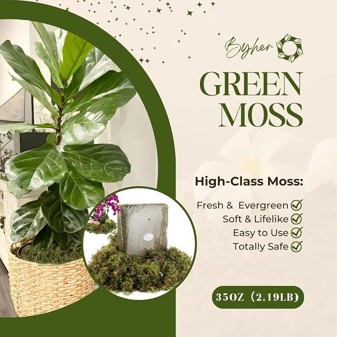 BYHER 35 OZ Large Capacity Fake Moss - Image 2