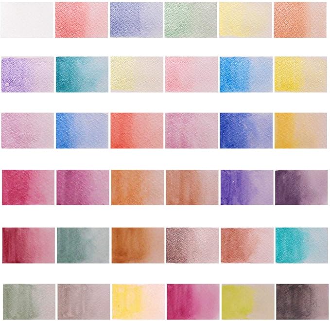 Mont Marte Signature Metallic Watercolor Set, 37 Piece Pearl Paint, 36 Vibrant - Image 5