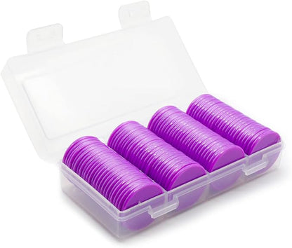 Set of 100 Opaque Plastic Learning Counters Mini Poker Chips Game Tokens - Image 2