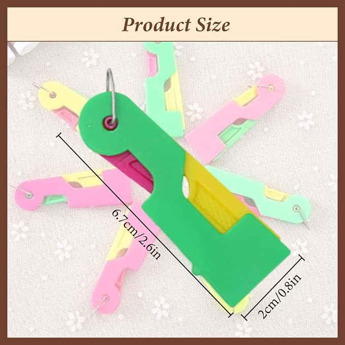 Automatic Needle Threader, 2024 New Plastic Needle Threaders, Used to Quickly - Image 5