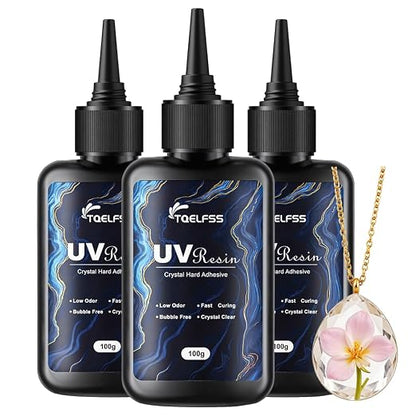 300g UV Resin, Crystal Clear, Hard UV Curing epoxy Resin, Upgraded Formula by Unknown