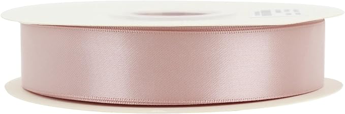 HUIHUANG Rose Gold Satin Ribbon 1 inch x 50 Yards Double-Faced Polyester Ribbon - Image 6