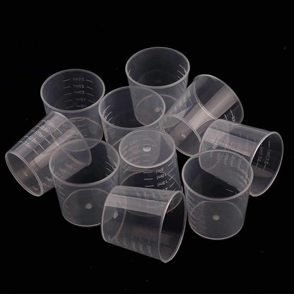 100 Pack 1oz/30ml Plastic Graduated Cups Transparent Scale Cups - Image 5