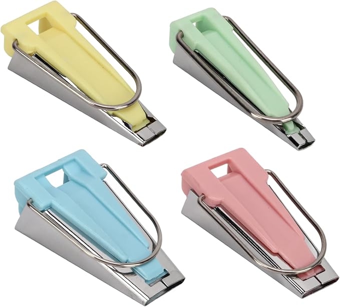 Bias Tape Makers Kit 4 Size costura, 1/4inch 1/2inch 3/4inch 1inch DIY Quilting by TOPINCN