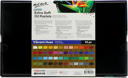 Mont Marte Extra Soft Oil Pastels 52pc, Vibrant and Buttery, Versatile Art - Image 7