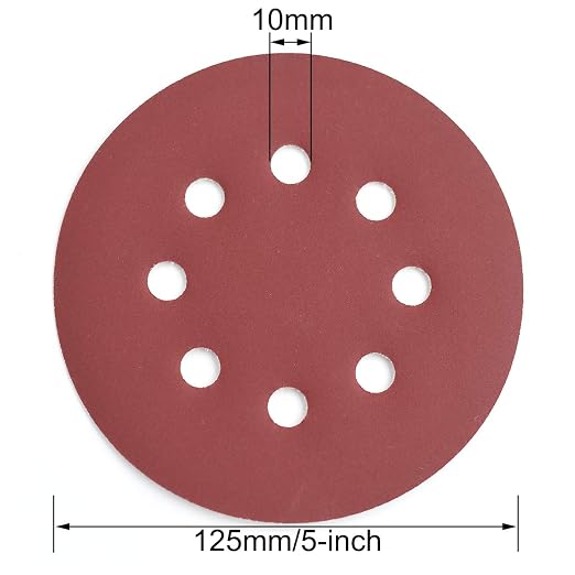 5-Inch 8-Hole Hook and Loop Sanding Discs, 600/800/1000/1200/1500/2000 Fine - Image 5
